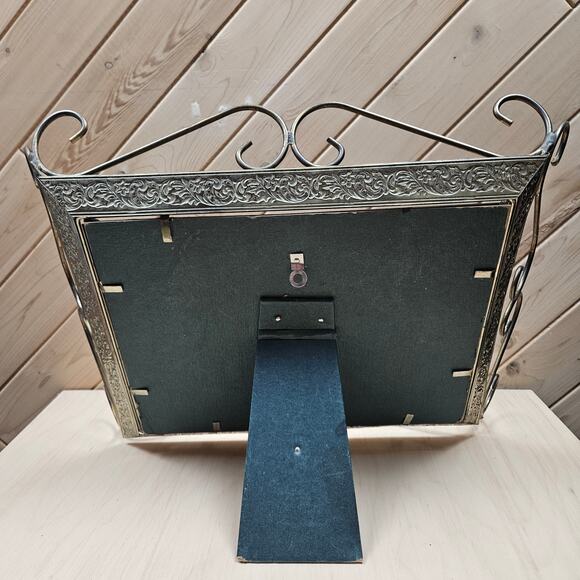 RARE Vintage Last Supper Mirror Frame 10 Commandments mini taper candle holders - Picture 6 of 9